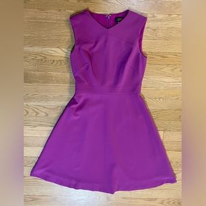 TAHARI ASL Magenta Purple A-line Sleeveless Midi Dress - Size 2